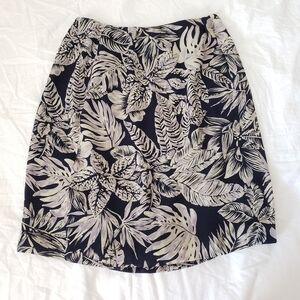 CHAUS Vintage Palm Leaf Skirt
